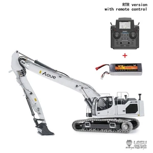 LESU 1/14Hydraulic 7CH Valve RC Excavator AOUE LR945 CNC Long-reach Digger Light - Picture 1 of 24