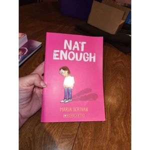 Nat Enough Book by Maria Scrivan  Graphic Novel Middle School Storyline - Picture 1 of 10