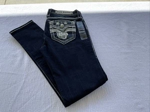 Rock Revival Skinny Jeans "CELINDA S201" Damen Jeans mit Steinen Gr. 28/32 Neu mit Etikett - Bild 1 von 24