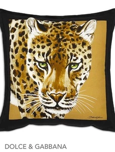 DOLCE & GABBANA Dolce &Gabbana Casa Cuscino in tela leopardata - Foto 1 di 4