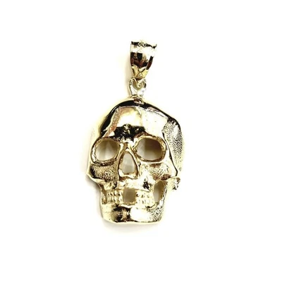 Nuevo Colgante Oro Amarillo 14k Calavera Sólida Momia Hueso Muerto Regalo Joyería Fina 3.7g Foto 1 de 4