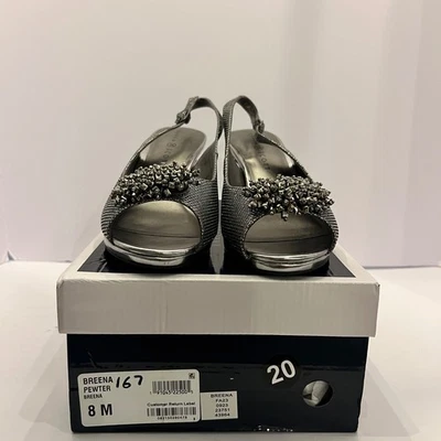 Tacones de cuña Karen Scott Breena adornados con peltre talla 8M para mujer Foto 1 de 4