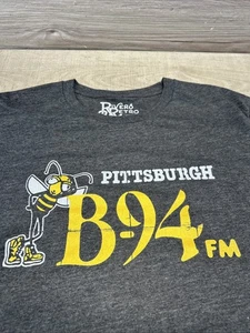 B-94 FM Pittsburgh PA Radio Vintage Style Graphic Tee Shirt Unisex t-shirt 2XL - Picture 1 of 6