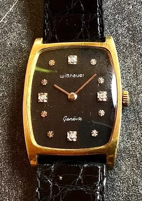 Topp! WITTNAUER Geneve DAU im Tankdesign # Brillantzifferblatt #  Handaufzug - Bild 1 von 4