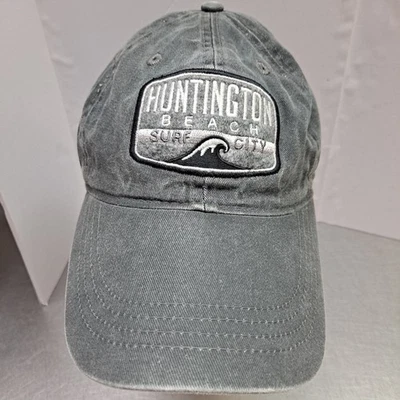 Sombrero gris ajustable Ouray Sportswear Huntington Beach Surf City para hombre Foto 1 de 4