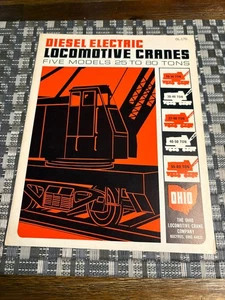 Diesel Electric Locomotive Cranes 5 Models -Ohio Locomotive Cranes RARE ORIGINAL - Bild 1 von 6
