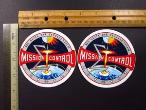 NASA Foundations Mission Control Center Houston Texas (2) Aufkleber Space Orig - Bild 1 von 2