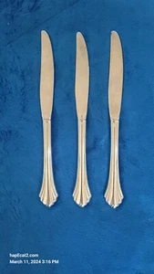 3er Set Oneida Bancroft 18/8 Edelstahl Wellenschliff Messer EUC Made in USA - Bild 1 von 6