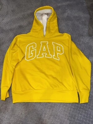 Sudadera con capucha para mujer Gap, amarilla, talla mediana  Foto 1 de 4