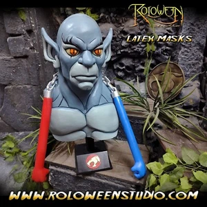 Panthro thundercats latex mask/ vintage/ lion- o Súper Seven/ Classic Carton's - Picture 1 of 7