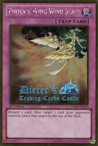 YU-GI-OH, PHOENIX WING WIND BLAST, GOLD, PGLD-EN070, 1. Edition, TOP - Picture 1 of 1