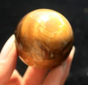 112 g Natural Hermosa Esfera Ojo de Tigre Brillante Bola Curación 1 - Imagen 1 de 10