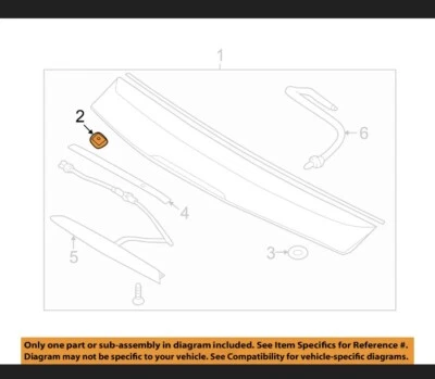 NUEVO OEM 861792V000 12-17 Veloster Exterior-Pilar Moldura Clip CANTIDAD (1) Foto 1 de 4