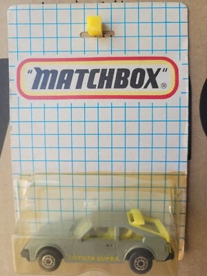 MATCHBOX BULGARIAN - TOYOTA SUPRA [SILVER] NEAR MINT VHTF CARD WORN - Image 1 of 4