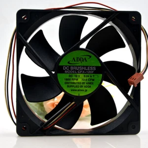 1pc ADDA CFX-120F 12025 12CM 12V 0.24A 3-wire Double Ball Silent Cooling Fan - Picture 1 of 5