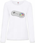 Famous Controller I Women Long Sleeve T-Shirt Game Gaming Nerd Joystick Gamepad