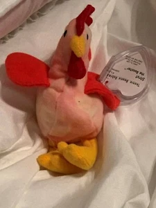 1999 TY TEENIE BEANIE BABIES STRUT THE ROOSTER #7 McDONALD'S TOY - Picture 1 of 1