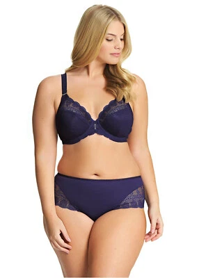 Juego de calzoncillos sujetador de inmersión Elomi Carmen 38D L azul tinta 4010 4015 Foto 1 de 4