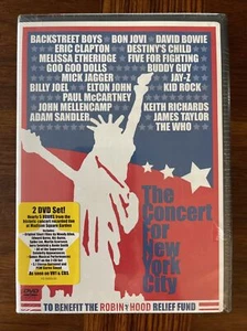 The Concert for New York City (DVD, 2002, 2-Disc Set) - RARE - Brand New Sealed - Picture 1 of 6