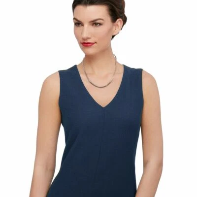 Collar de cadena bizantina caja cuadrada antideslustre real plata de ley 925 QVC  Foto 1 de 3