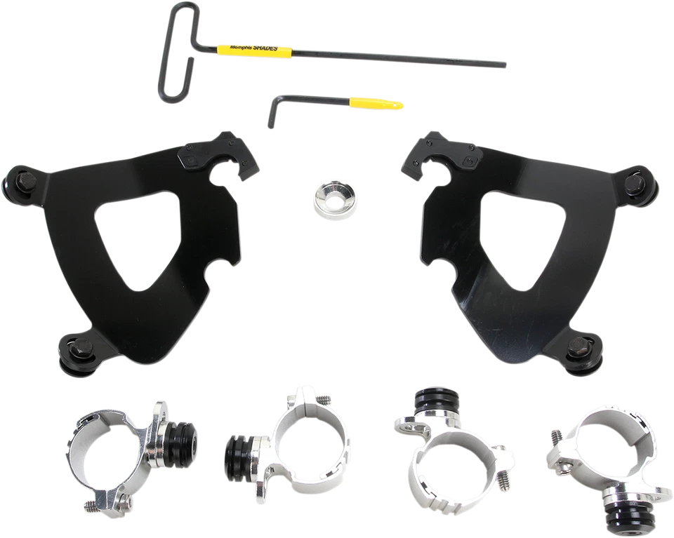 Kit de montaje de bloqueo de gatillo negro Memphis Shades para carenado de guantelete MEB2002 Foto 1 de 1