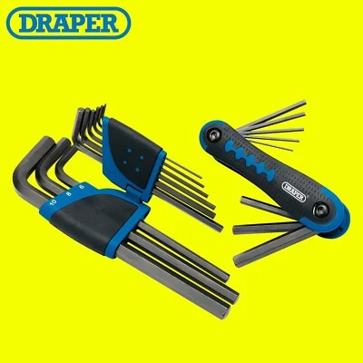 Draper 31144 17 pc Allen Hex Hexagon Key Set Garage Workshop Tool - Image 1 of 2