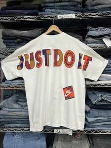 Vintage Rare 90s Deadstock With Tags Nike T-shirt Big Logo Nike Spell Out XL - Picture 1 of 9
