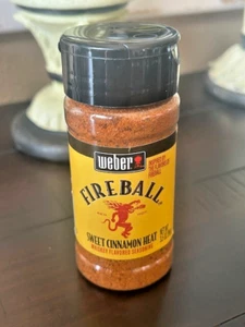 Fireball Whiskey aromatisiertes Gewürz Fleisch Rub Weber 3,5 oz süßer Zimt Hitze - Bild 1 von 2