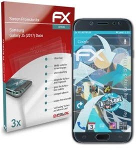3x Lámina Protectora para Samsung Galaxy J5 (2017) Duos transparente&flexible - Imagen 1 de 6