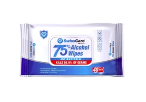 SwissCare 40-Pack Antibacterial Wipes - Picture 1 of 2