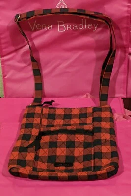 Vera Bradley Rojo Tango Buffalo Check Hipster Bandolera Bolso Cartera Nuevo V-082 Foto 1 de 3
