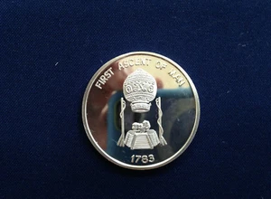 1969 Milestones of Trined Flight seis monedas prueba arte plata medalla conjunto E4580 - Imagen 1 de 1