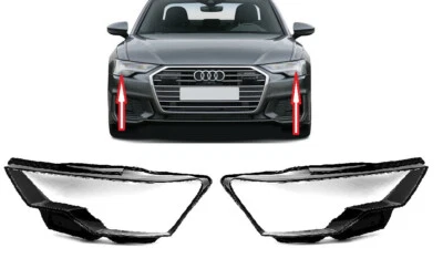 PAR FARO LÁMPARA CRISTAL LENTE CUBIERTA PANTALLA PARA AUDI A6 C8 2018-2020 Foto 1 de 3