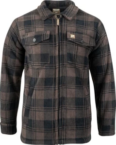CAMISA POLAR JACK PYKE Tundra Para Hombres Marrón Cuadros Top CAZA TIRO ROPA DE TRABAJO - Imagen 1 de 10