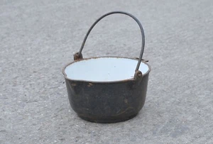 vintage iron boiler old cast iron cauldron pot - FREE POSTAGE - Picture 1 of 9