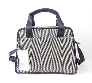 NWT Kipling Bethanie Handbag With Keychain Black White Tribal - Picture 1 of 12