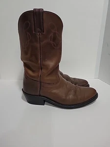 AMERICAN WEST 69311 BROWN LEATHER WESTERN COWBOY MENS 10EW BOOTS - Picture 1 of 5