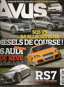 AVUS 23 AUDI RS7 AUDI S4 1992 AUDI S8 2013 AUDI SQ5 AUDI A6 ALLROAD BiTDI 80 GT - Imagen 1 de 3