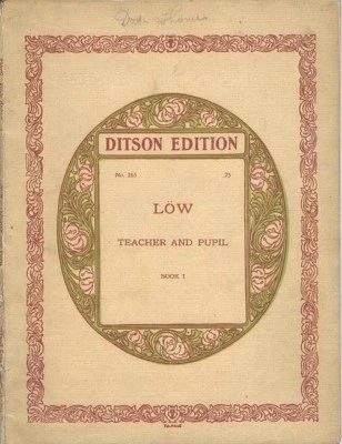 Josef Low, Ditson Edition, Teacher and Pupil, ca 1900 - Image 1 of 2