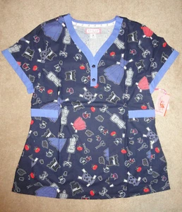 New Koi Kourtney Women Scrub Top, Medium - Picture 1 of 6