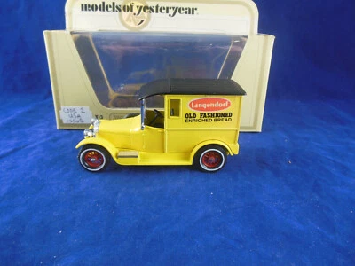 RareCode 2 Matchbox Yesteryear Y5 1927 Talbot Van Langendorf Old Fashioned Bread - Image 1 of 4