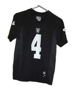 Las VegasRAIDERS CARR #4 NFL On Field Jersey Youth Size M ( 10-12) Black - Picture 1 of 3