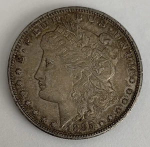 1885-O Morgan Silver Dollar Xtra Fine - Picture 1 of 2