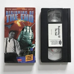 Beginning Of The End VHS Peter Graves Peggie Castle Sci-fi B&W - Picture 1 of 4