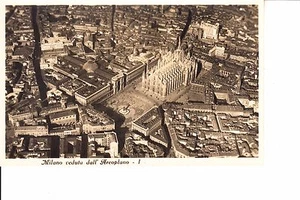 Milan, Italy Aerial View Real Photo 1930s - Picture 1 of 1