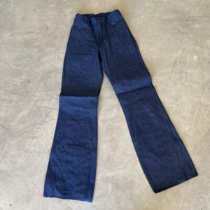 Vintage Seafarer Jeans Mens 29X37 Bell Bottom Flared Denim US Navy Flame Treated - Picture 1 of 13