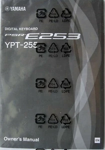 Yamaha PSR-E253 YPT-255 Digital Keyboard Original User's Owner's Manual Booklet. - Picture 1 of 1