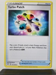Turbo Patch 172/189 Near Mint - B1G1F Darkness Ablaze Pokemon Card - Picture 1 of 2
