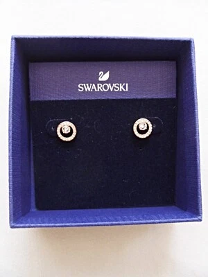 Pendientes Swarovski Constella Circular Pavé Tono Oro Rosa con Caja Original Foto 1 de 4