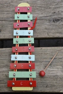 Metaphon AZ Klangspiel Xylophon Glockenspiel Kinderinstrument Vintage Sammlerstü - Bild 1 von 3